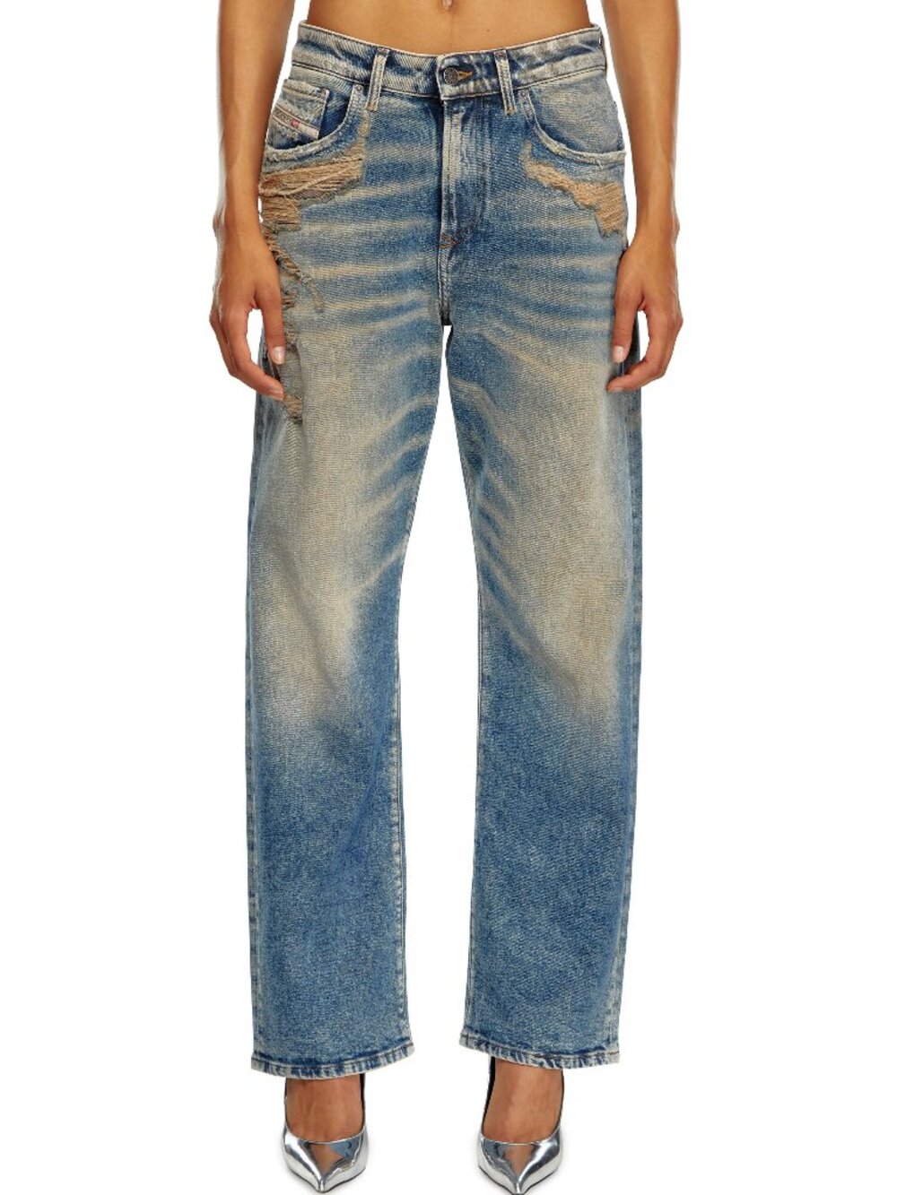 Diesel 1999 D-Reggy Distressed Straight Jeans W27 NWT